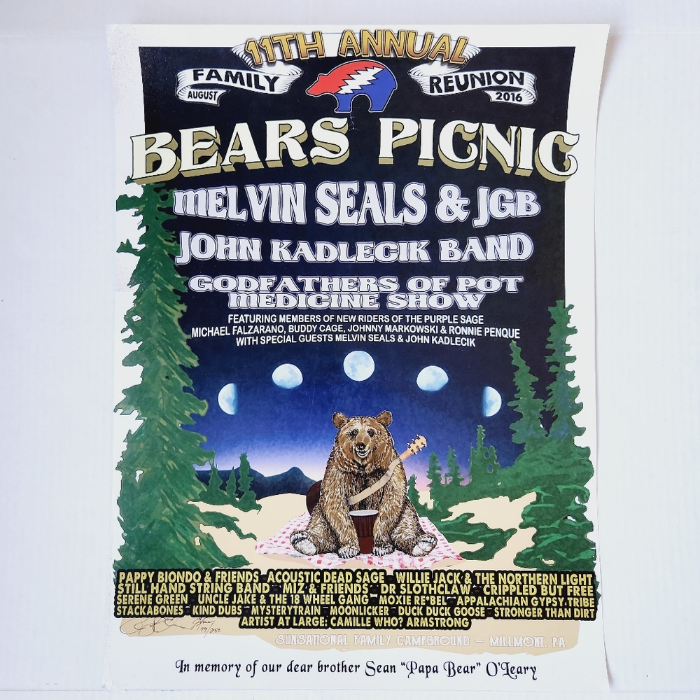 Signed Bears Picnic 2016 Poster 79/250
